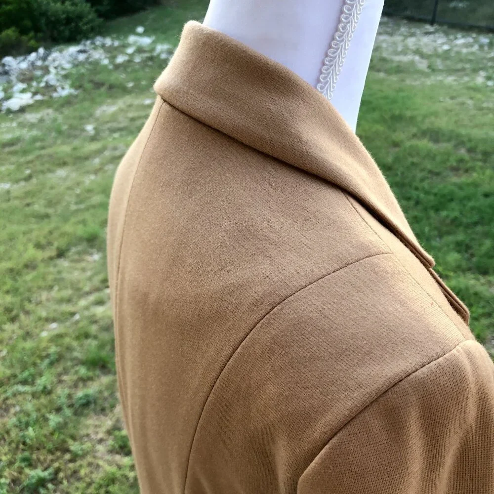 Tan Blazer Womens Small Long Sleeve Forever 21 Work Office Business Casual Fall - Picture 8 of 16